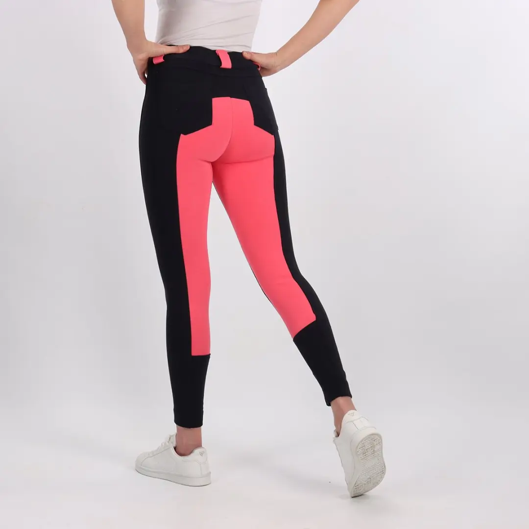 Epplejeck Paardrijbroek Epplejeck Ejpuck Kids Donkerblauw-roze