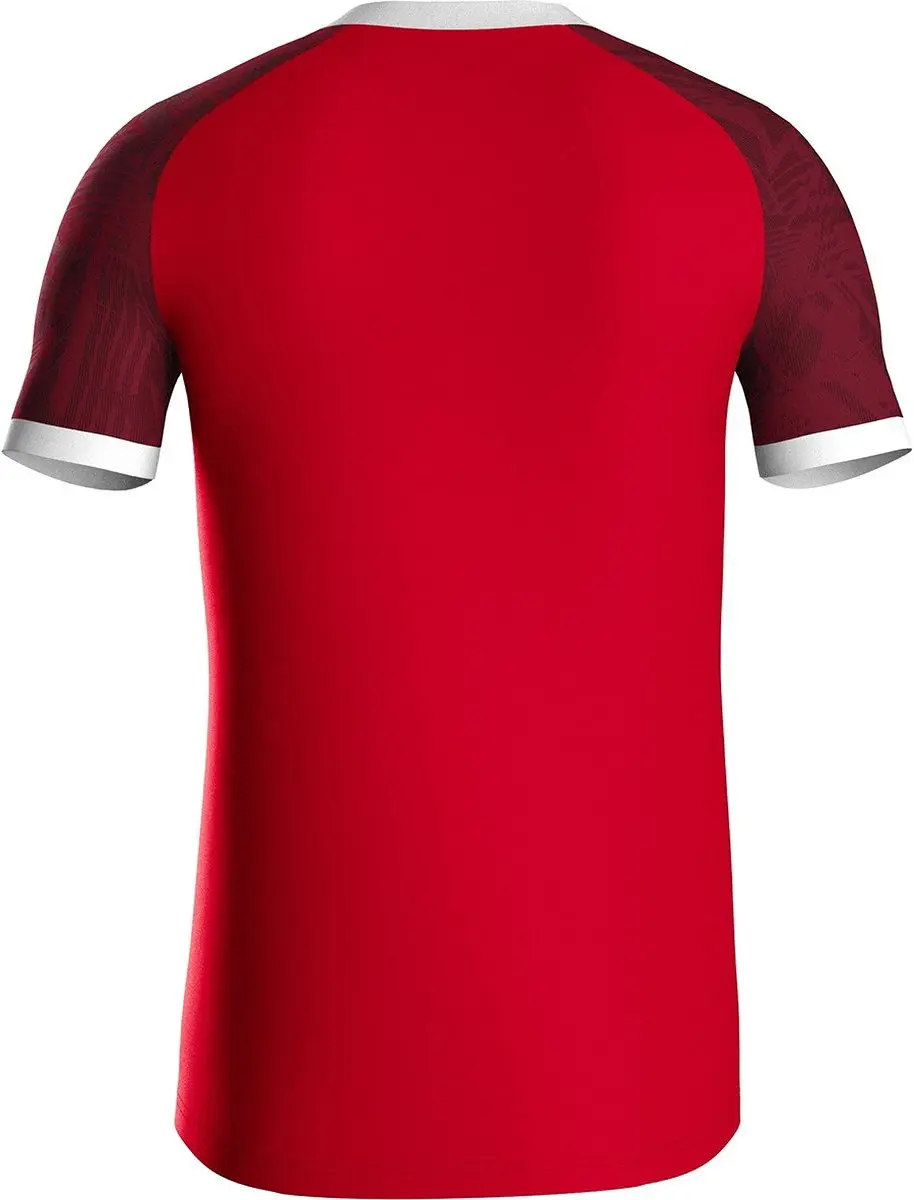 Jako Iconic Shirt Korte Mouw Heren - XXL - Sportrood/Wijnrood - afbeelding 6 van 6