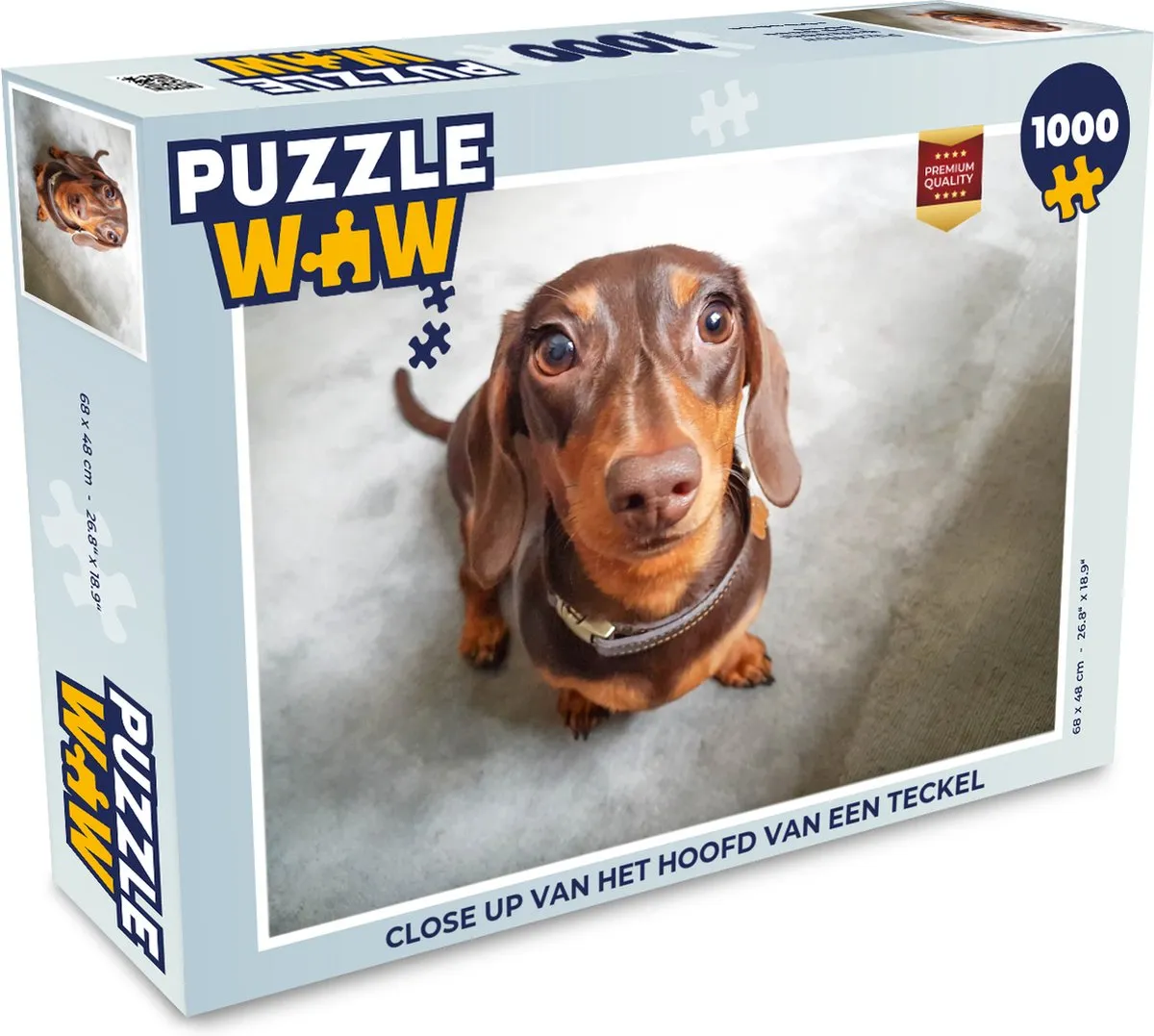 PuzzleWow Teckel Legpuzzel 1000 Stuks