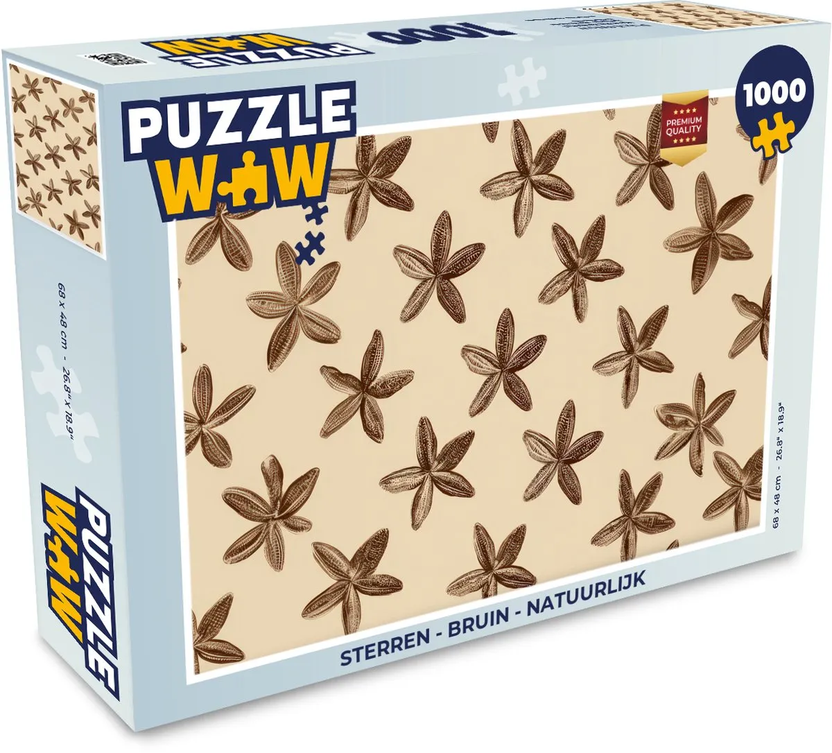 PuzzleWow Sterren Legpuzzel 1000 Stuks - Multicolor
