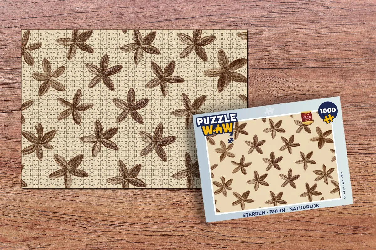 PuzzleWow Sterren Legpuzzel 1000 Stuks - Multicolor