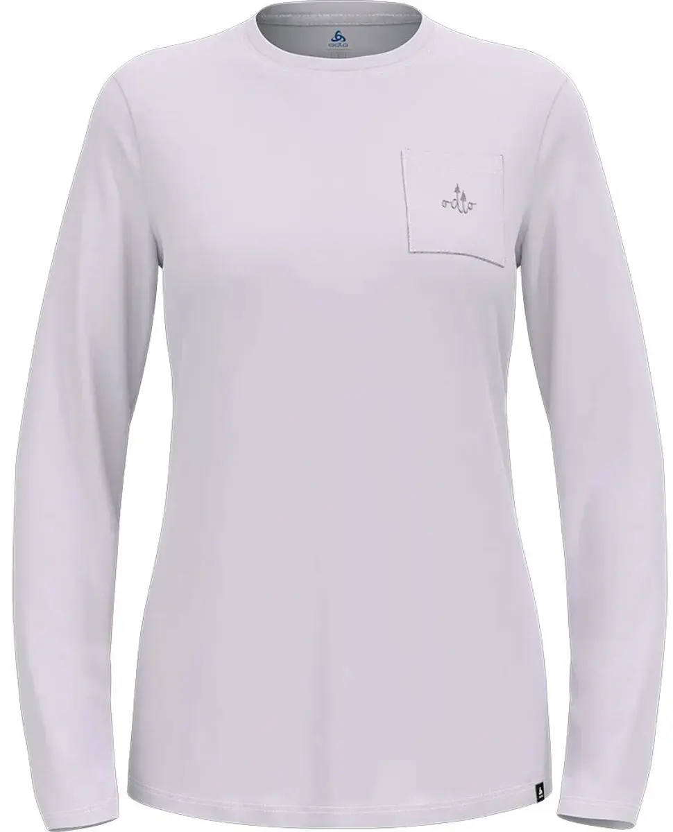 Odlo Merino 200 Pocket Lange Mouwen Basislaag Wit M Vrouw
