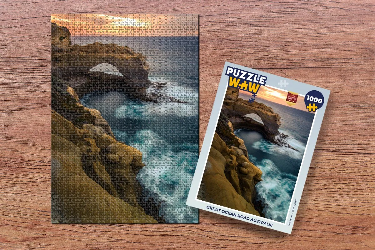 PuzzleWow Great Ocean Road Australië Legpuzzel 1000 Stuks - Multicolor