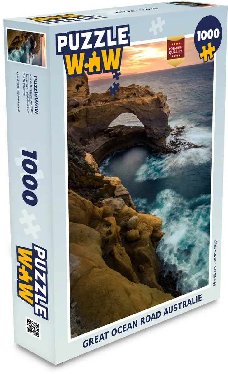 PuzzleWow Great Ocean Road Australië Legpuzzel 1000 Stuks