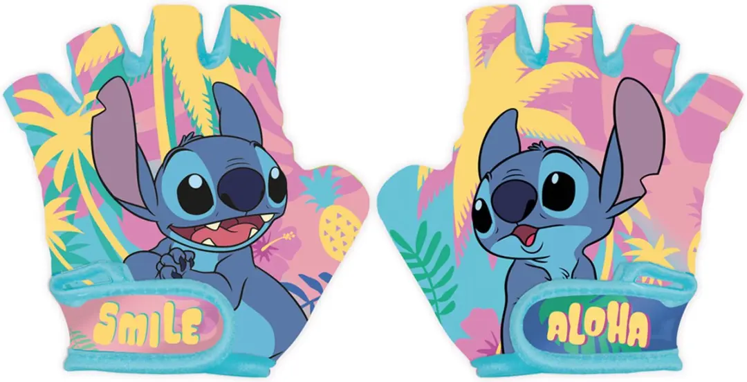 Lilo & Stitch Fietsset - Helm Handschoenen Beschermers L