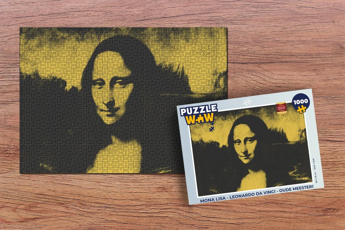 PuzzleWow Mona Lisa Legpuzzel 1000 Stuks - Multicolor