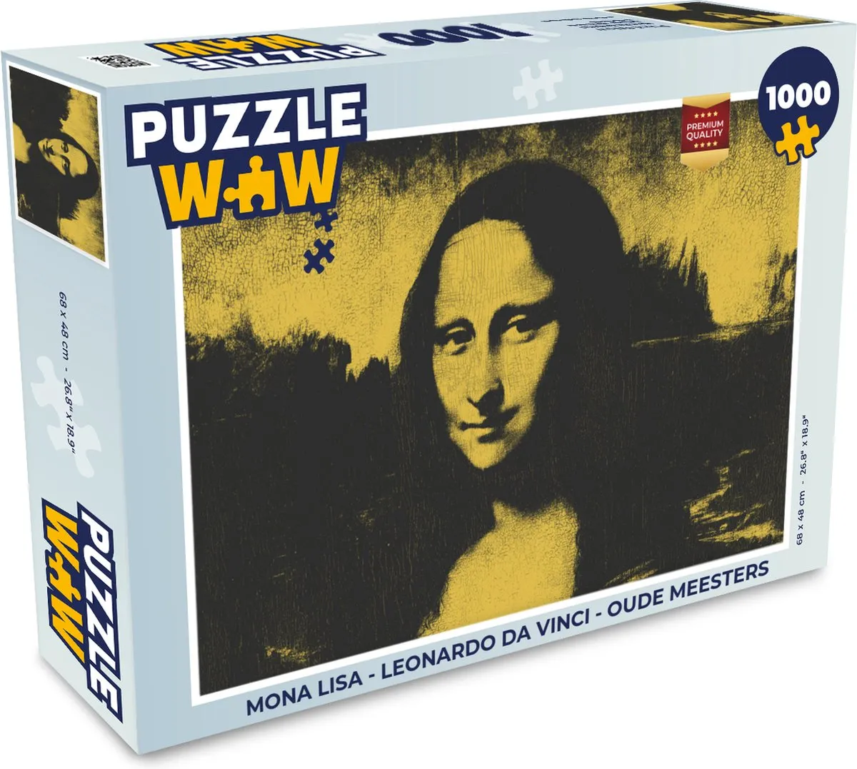 PuzzleWow Mona Lisa Legpuzzel 1000 Stuks