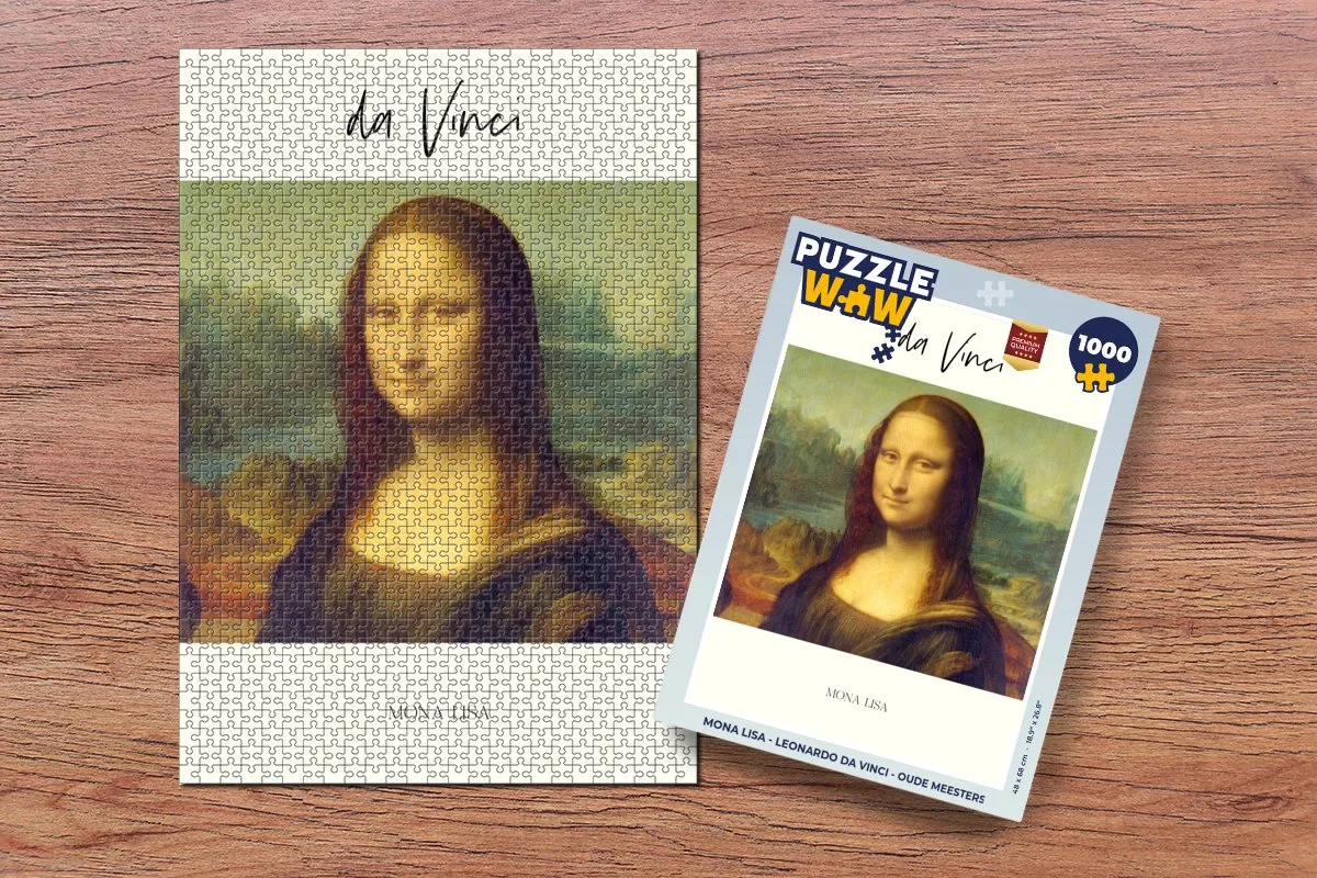 PuzzleWow Mona Lisa Legpuzzel 1000 Stuks - Multicolor