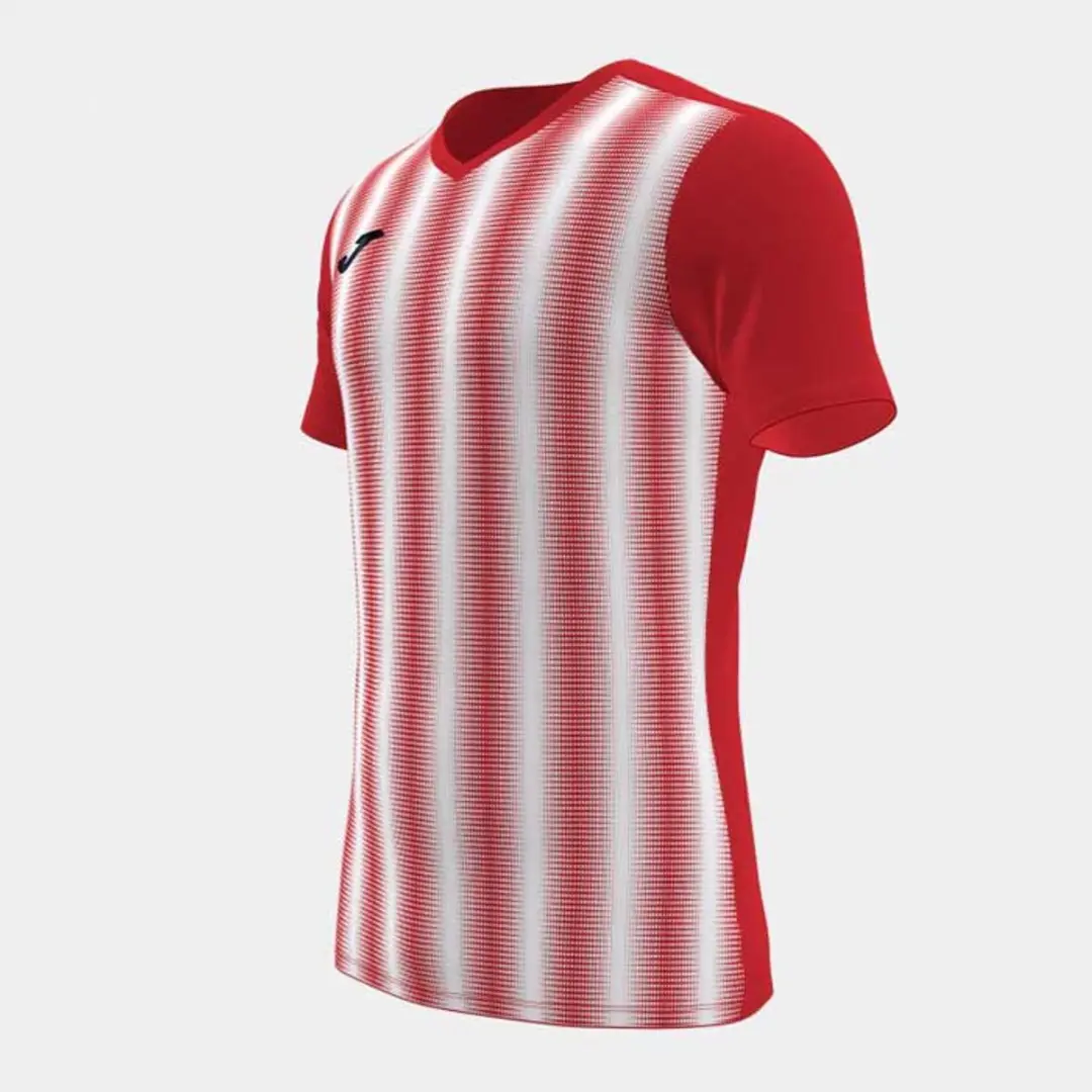 Joma Inter II T-shirt 12-14j - Rood/Wit/Grijs