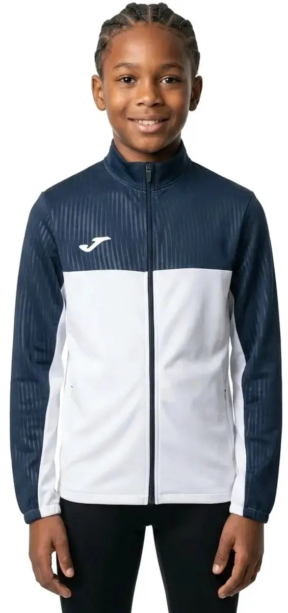 Joma Montreal Sweatshirt - Wit/Blauw - 12-14 Jaar - afbeelding 2 van 2