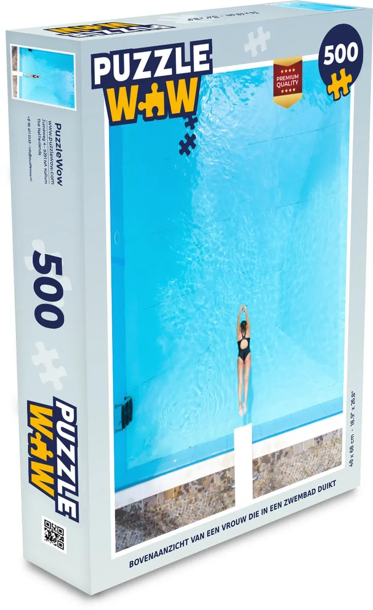PuzzleWow Zomer Zwembad Puzzel 500 Stuks