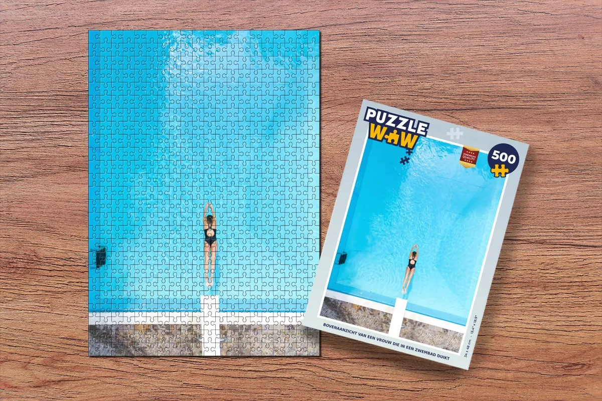 PuzzleWow Zomer Zwembad Puzzel 500 Stuks - Multicolor