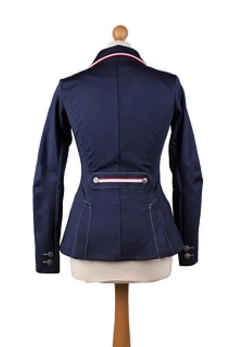 QHP Wedstrijdjas Coco Kids - XS - Zwart/Grijs/Wit - afbeelding 5 van 6