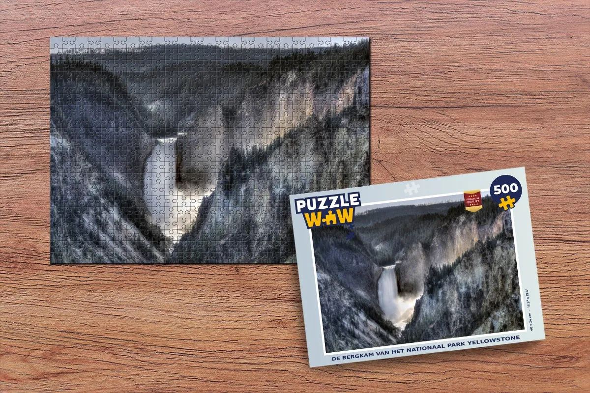 PuzzleWow De Bergkam van Yellowstone Legpuzzel 500 Stuks