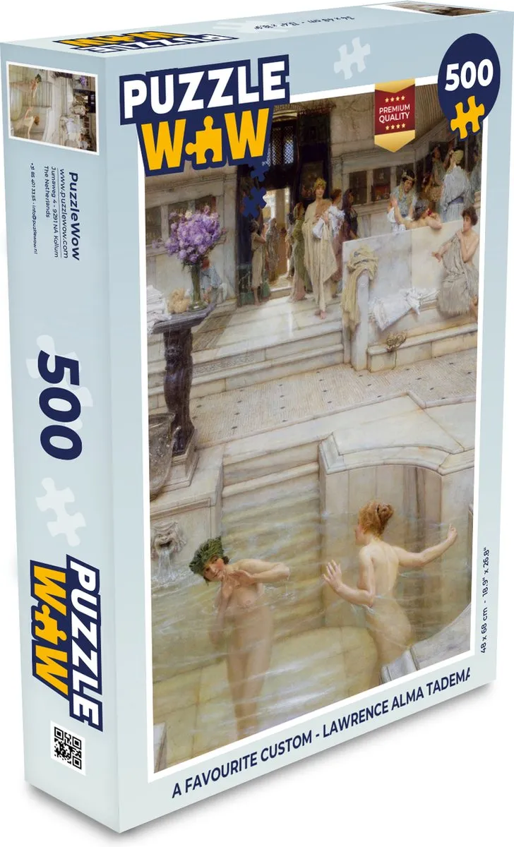 PuzzleWow Lawrence Alma Tadema Legpuzzel 500 Stuks