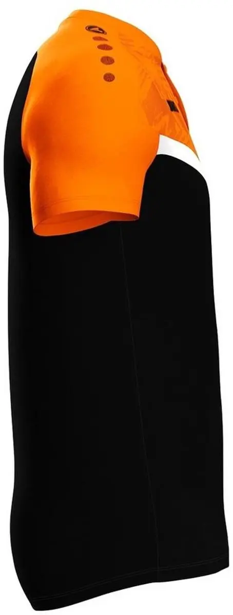 Jako Iconic Polo Heren XL - Zwart/Fluo Oranje