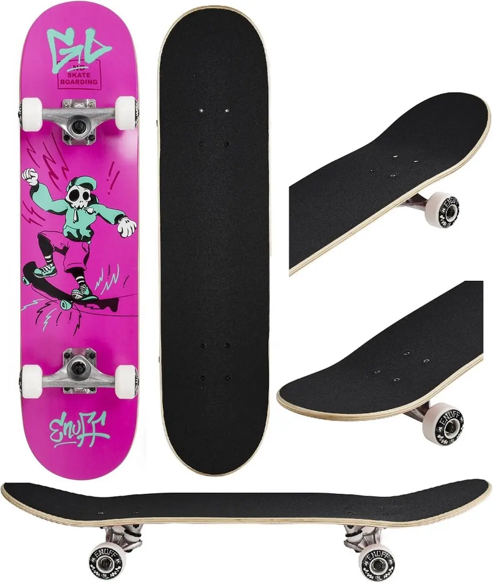 Enuff Skateboard - Roze/Zwart/Wit - afbeelding 6 van 6