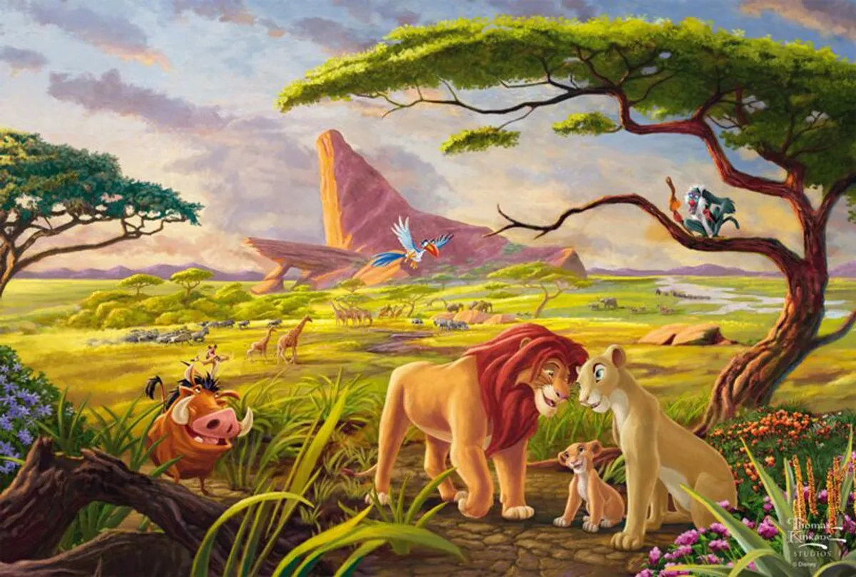 Schmidt Thomas Kinkade Studios Disney Lion King Puzzel 200 Stuks - Multi
