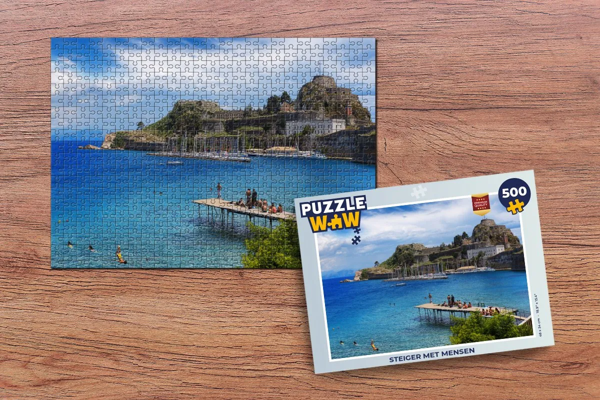 PuzzleWow Steiger met mensen Legpuzzel 500 Stuks - Multicolor