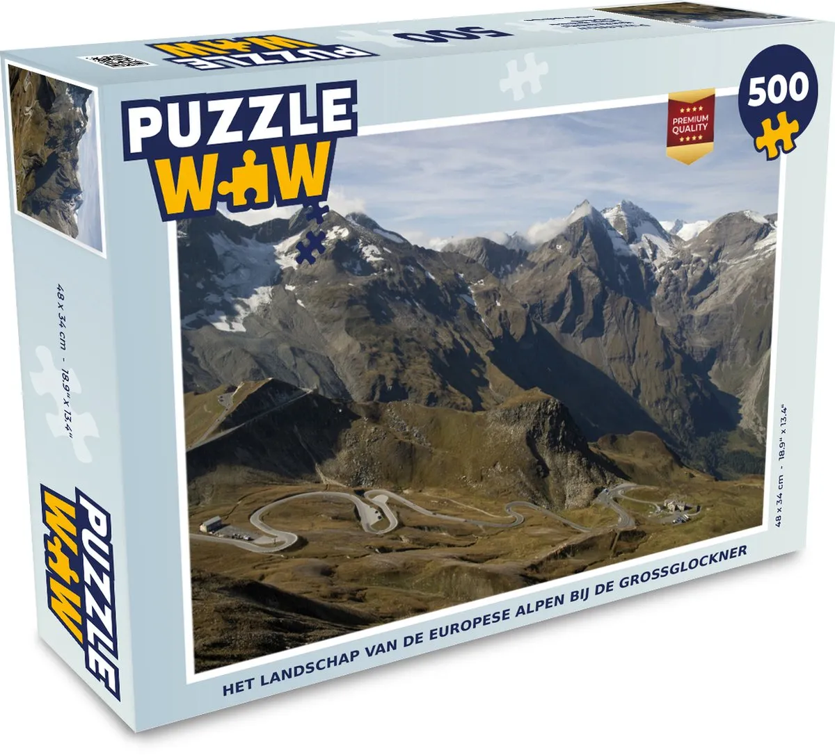 PuzzleWow Alpen Großglockner Legpuzzel 500 Stuks - Multicolor