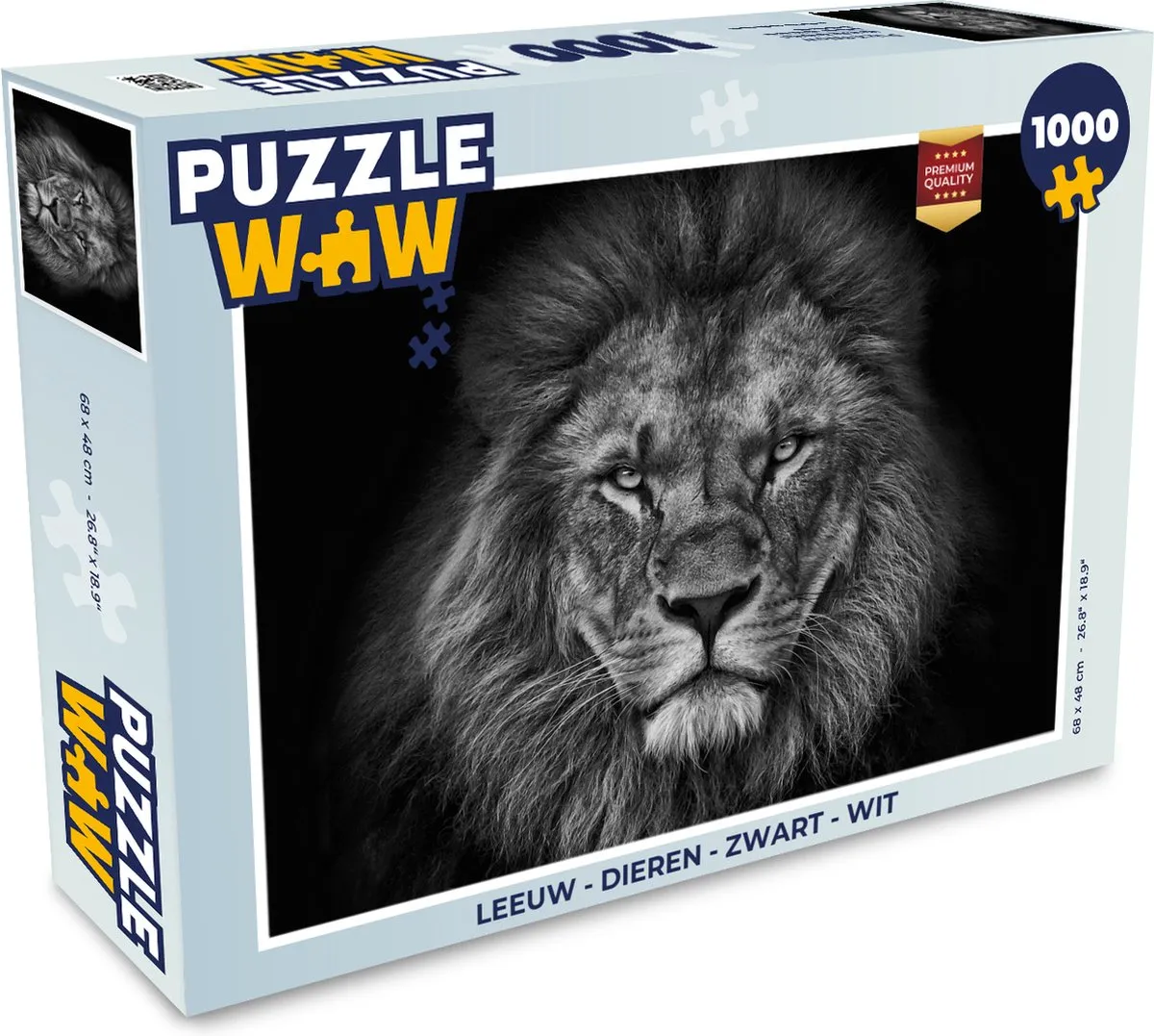 PuzzleWow Leeuw Dieren Legpuzzel 1000 Stuks