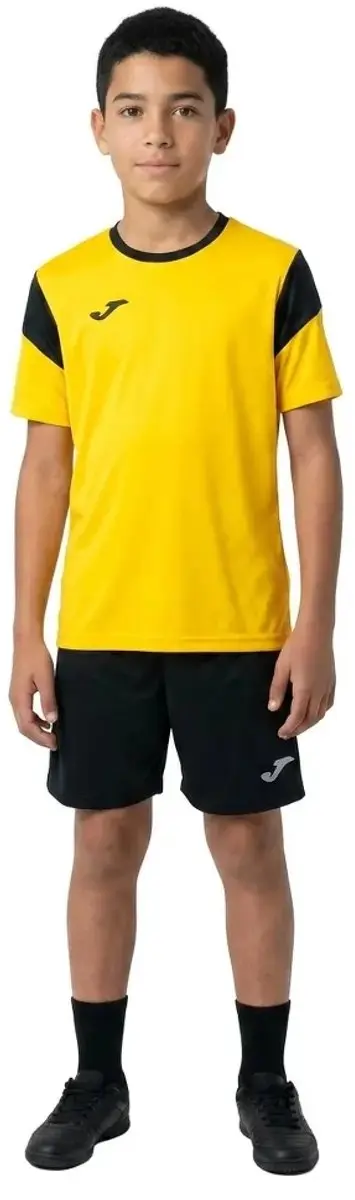 Joma Phoenix Voetbalset Korte Mouw Kinderen 164 - Geel/Zwart - afbeelding 4 van 5