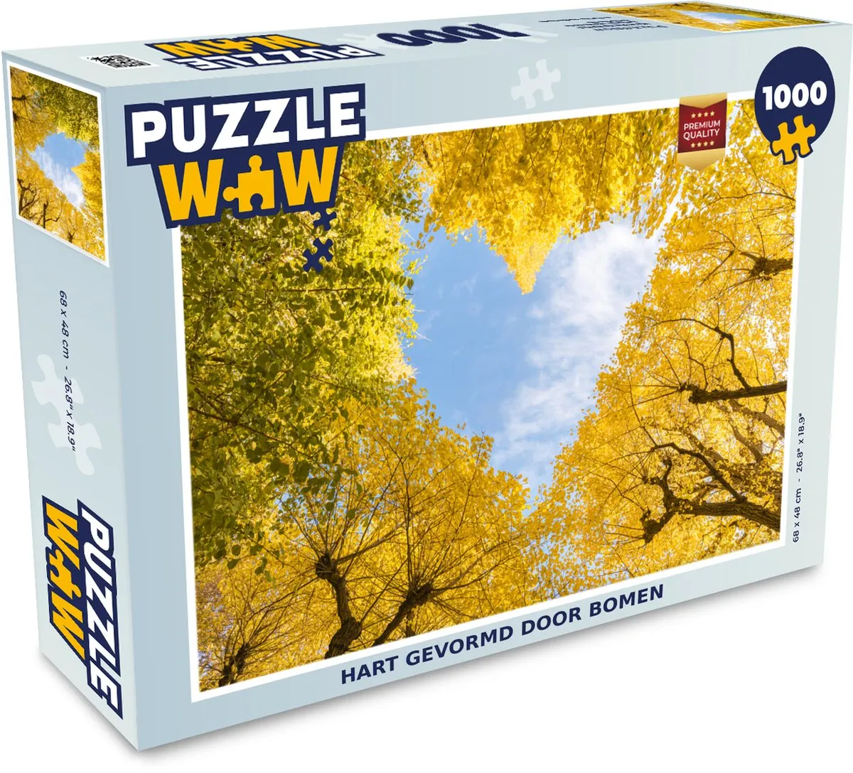 PuzzleWow Bomen Hart Legpuzzel 1000 Stuks