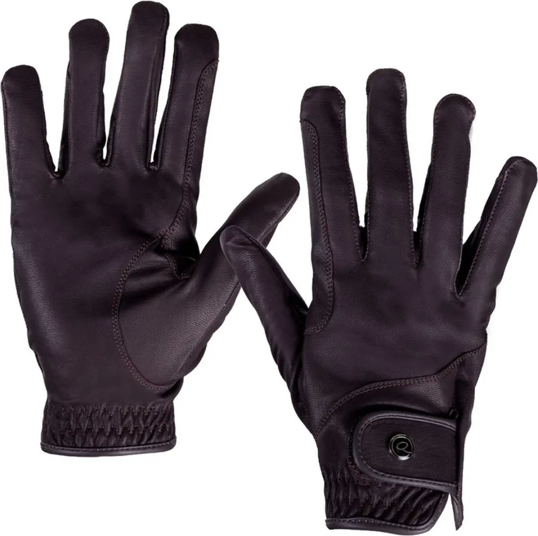 QHP Leather Pro Rijhandschoenen - S - Zwart - afbeelding 4 van 5