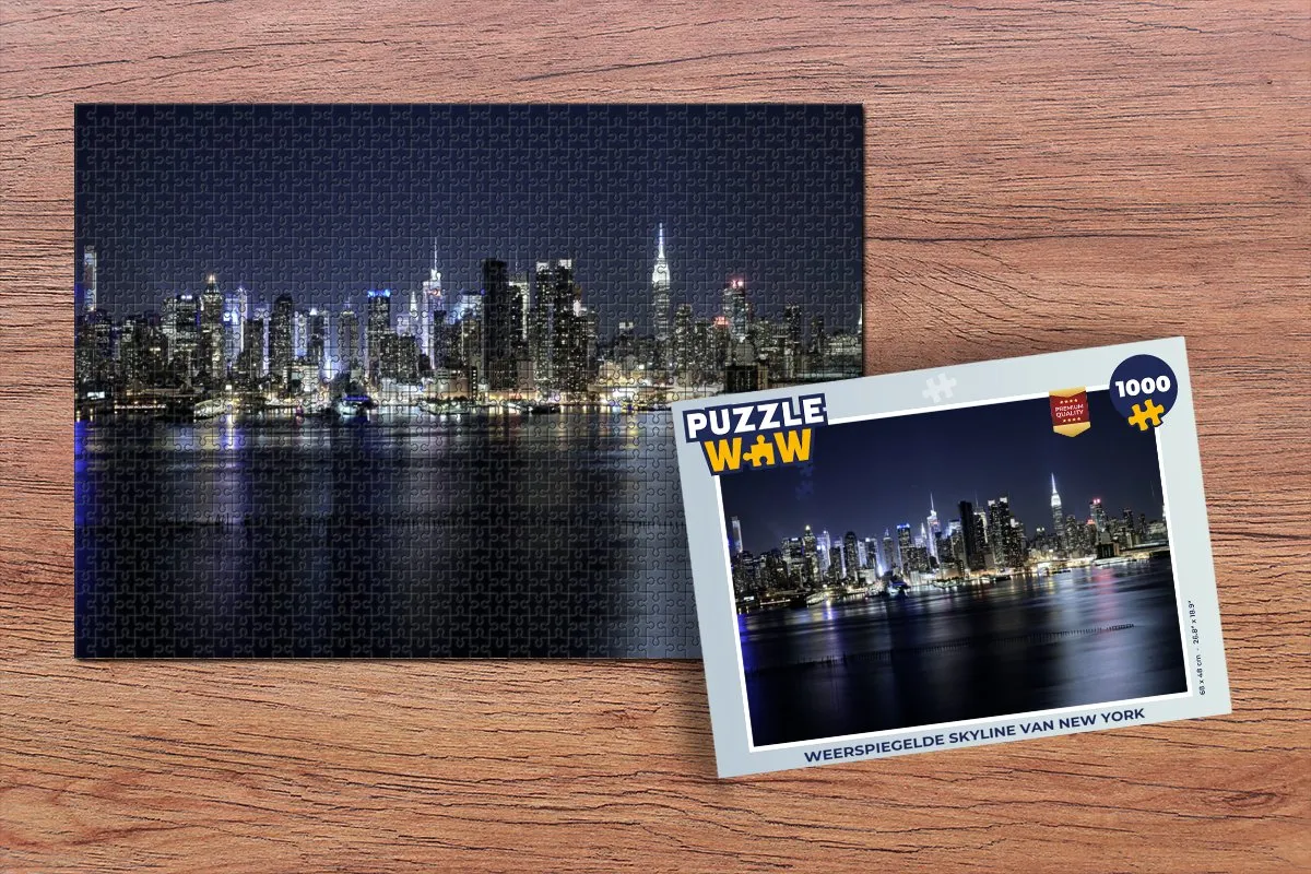 PuzzleWow New York Skyline Legpuzzel 1000 Stuks