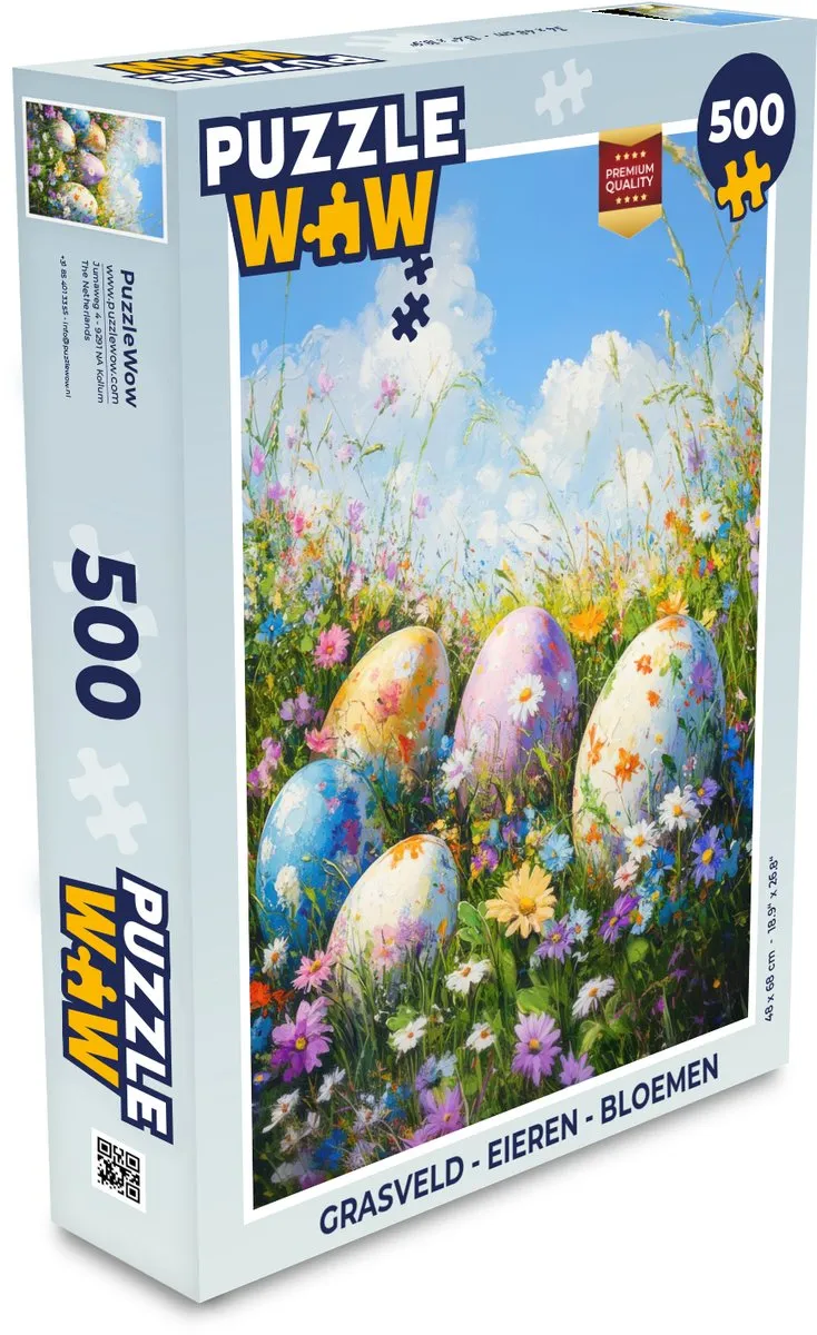 PuzzleWow Grasveld Legpuzzel 500 Stuks