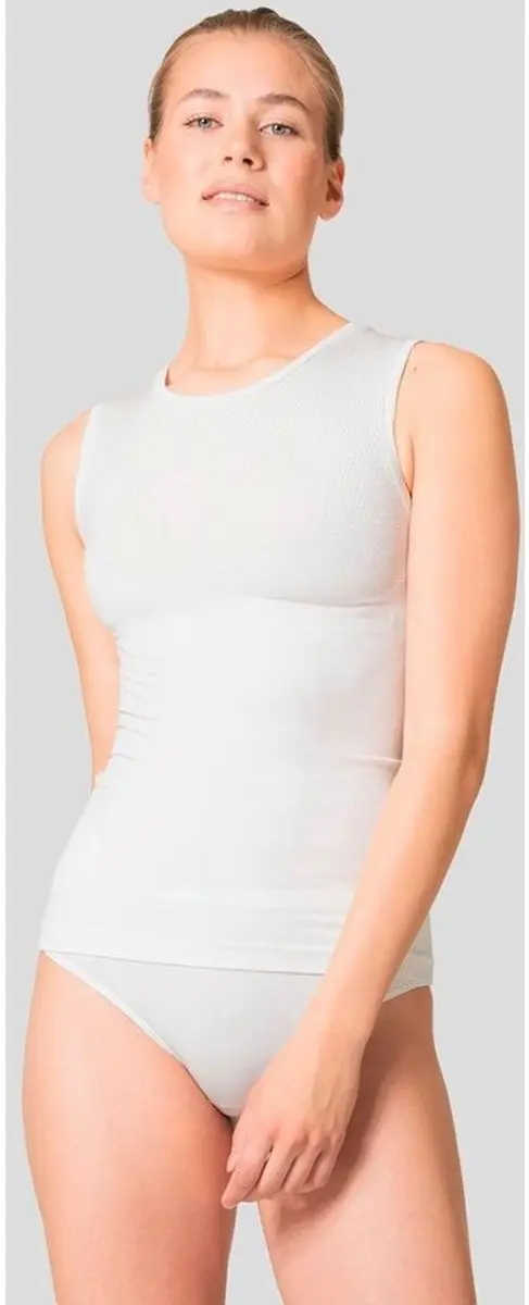 ODLO BL TOP Crew Neck Singlet - Maat L - Wit - afbeelding 2 van 6
