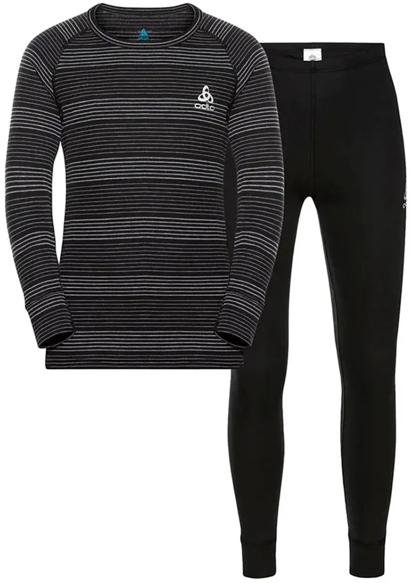 Odlo Active Warm Eco Lange Mouwen Basislaagset Zwart M Vrouw