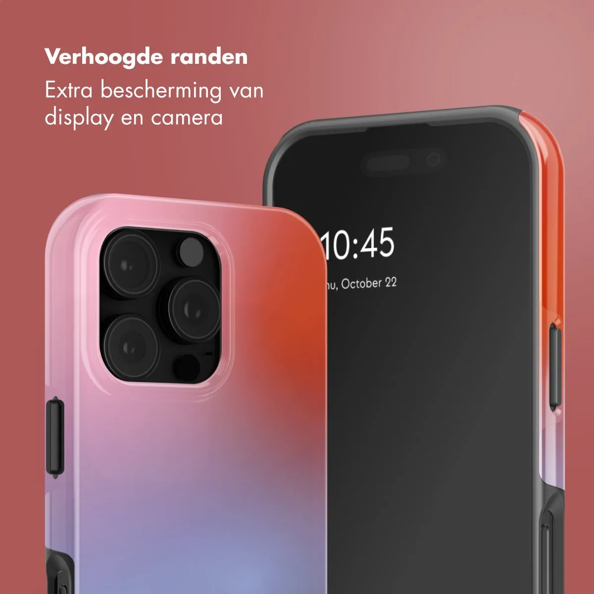 Selencia Hoesje iPhone 16 Pro Max - Gradient Soft Blush - MagSafe