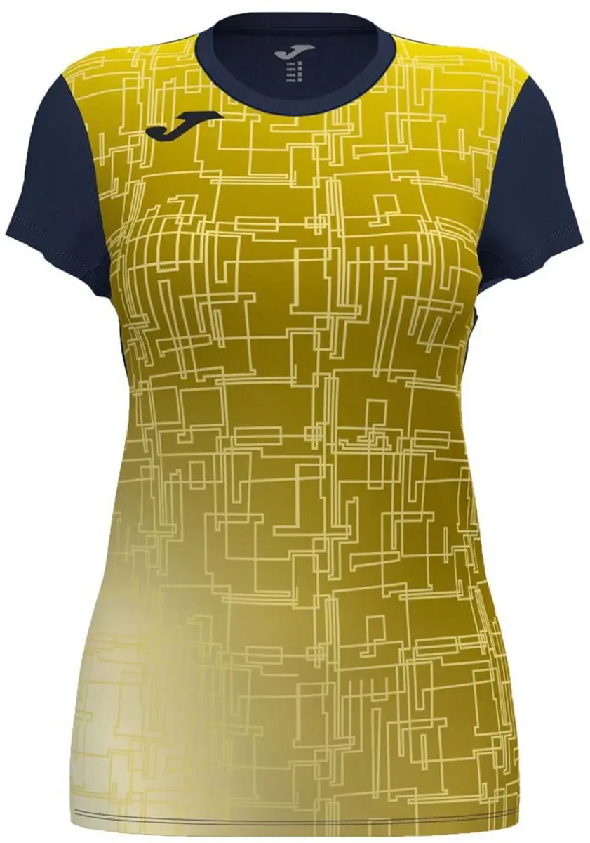 Joma Elite VIII T-shirt 12-14j - Groen/Blauw - afbeelding 4 van 4