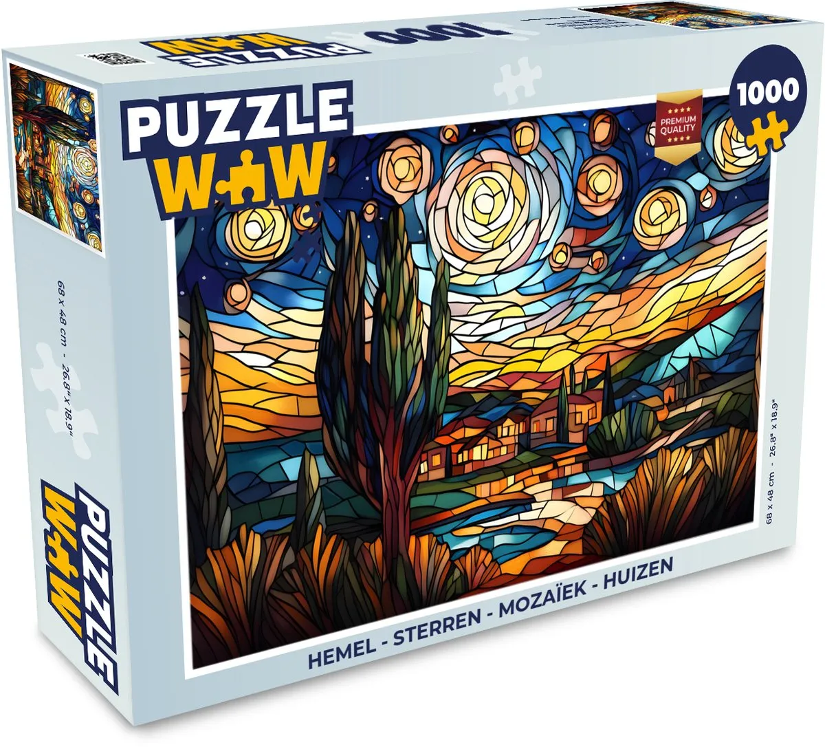 PuzzleWow Hemel Sterren Mozaïek Legpuzzel 1000 Stuks