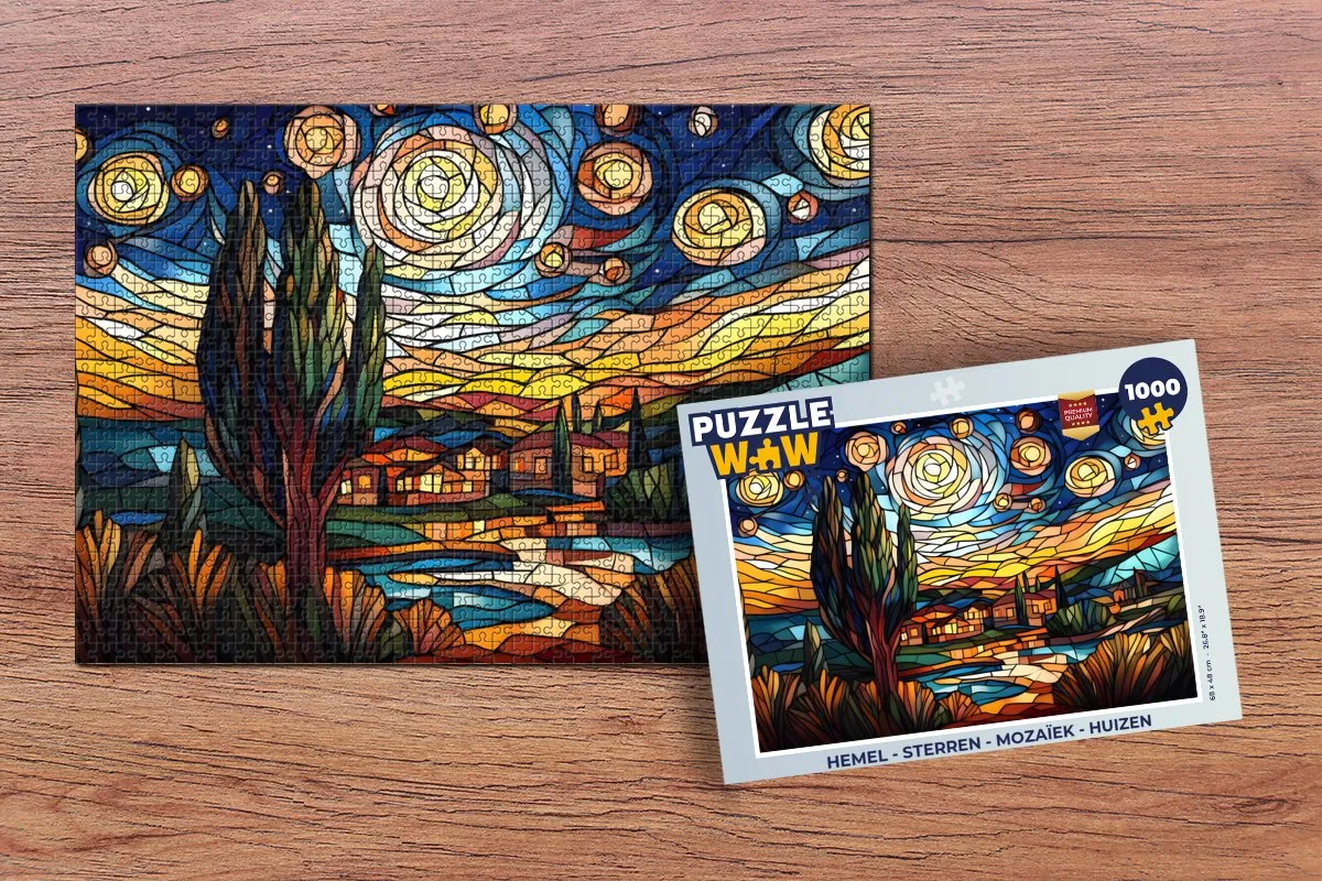 PuzzleWow Hemel Sterren Mozaïek Legpuzzel 1000 Stuks