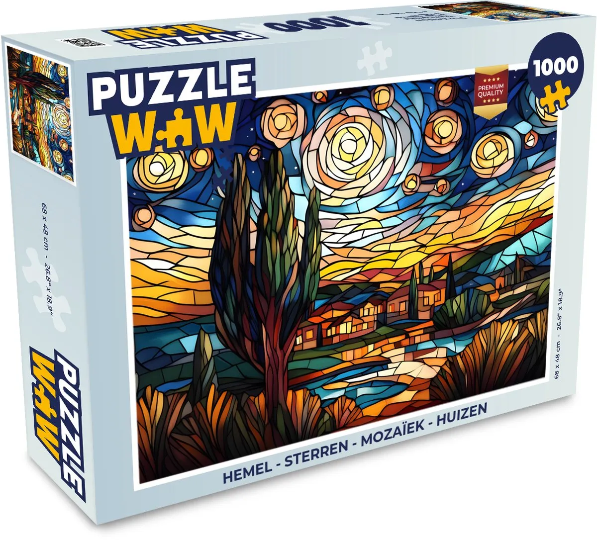 PuzzleWow Hemel Sterren Mozaïek Legpuzzel 1000 Stuks