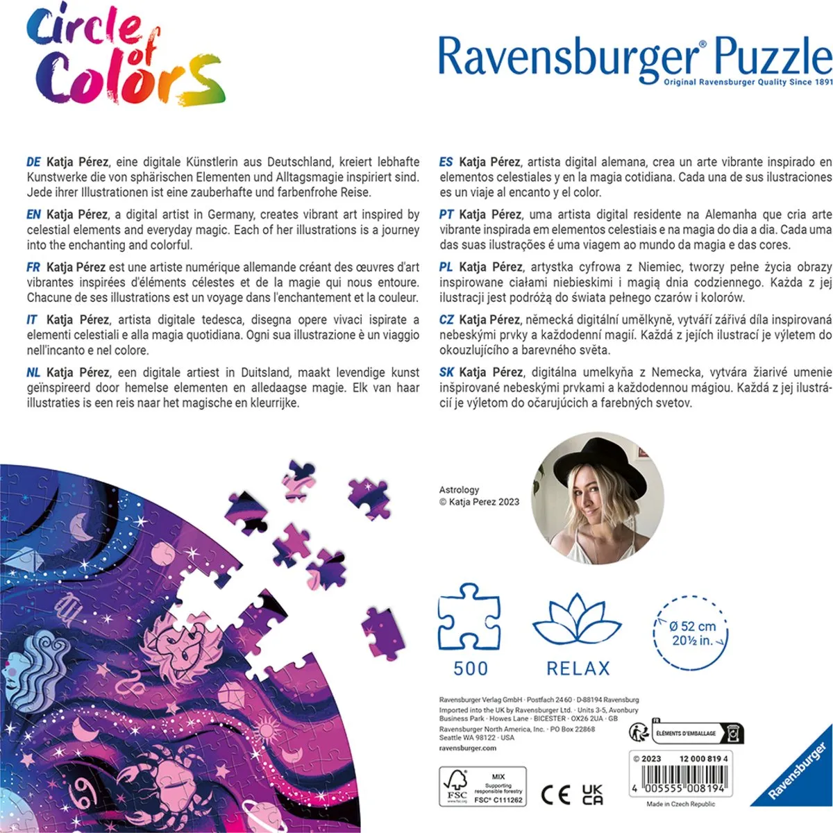 Ravensburger Circle of Colors Legpuzzel 500 Stuks - Multicolor