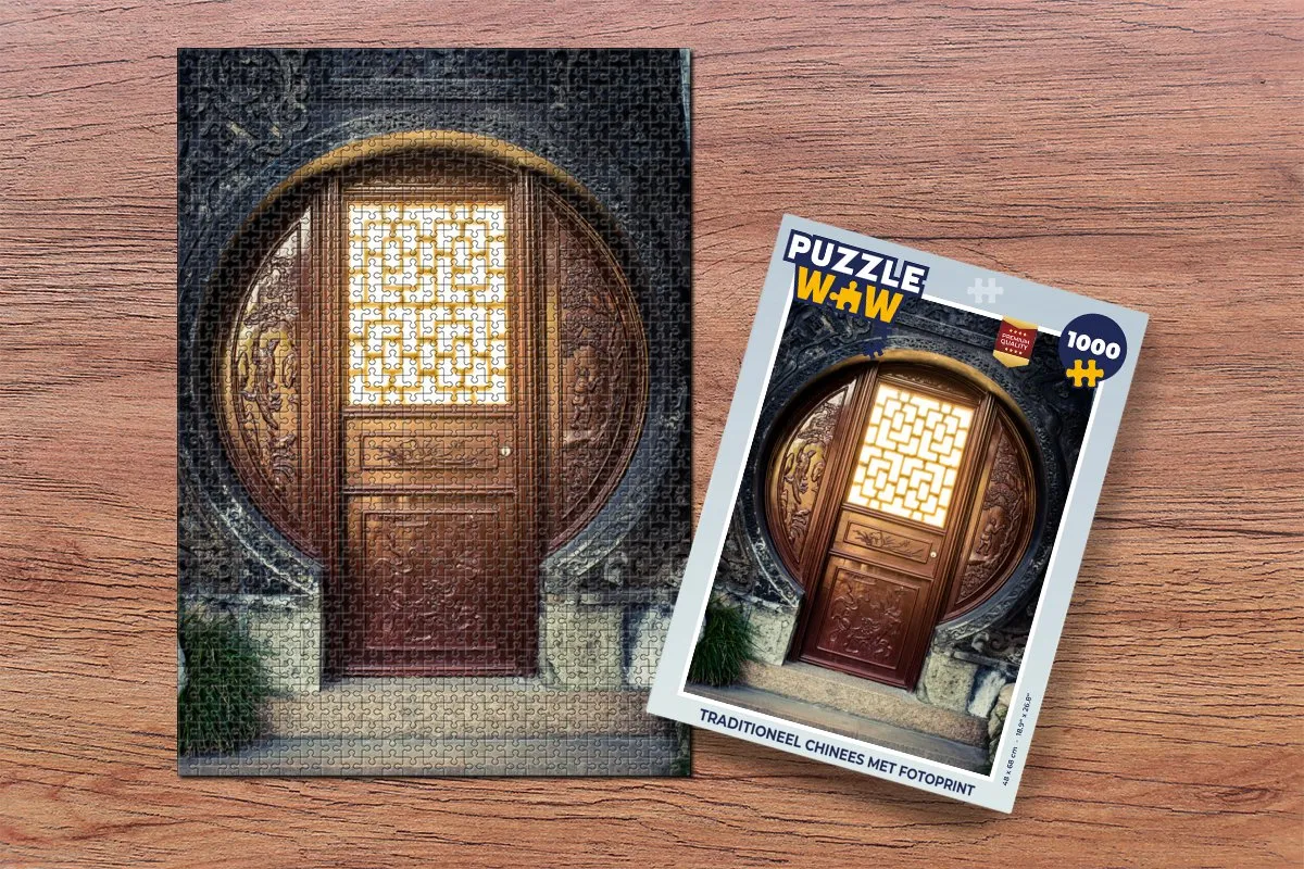 PuzzleWow Traditioneel Chinees Fotoprint Legpuzzel 1000 Stuks - Multicolor