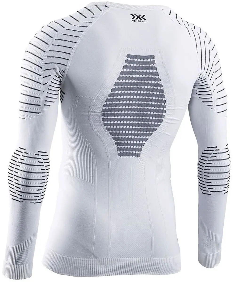 X-Bionic Invent 4.0 Thermoshirt Lange Mouwen Heren Wit/Zwart - Maat XL