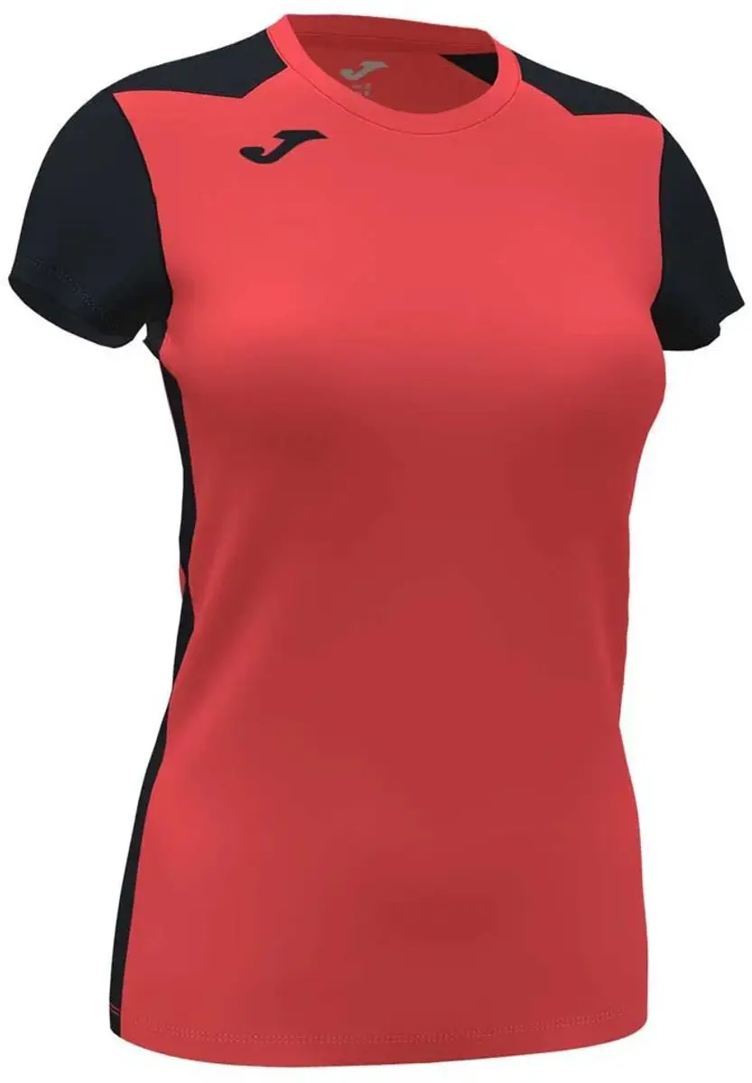 Joma Record II T-shirt - 2XL - Rood/Zwart - afbeelding 3 van 6