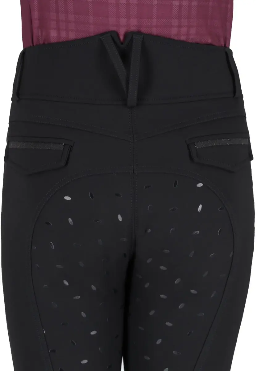 QHP Zahra Knie Grip Paardrijlegging 164 - Zwart - afbeelding 3 van 6