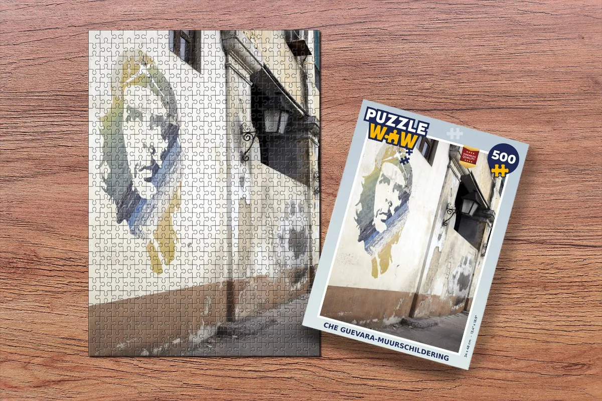 PuzzleWow Che Guevara Legpuzzel 500 Stuks - Multicolor