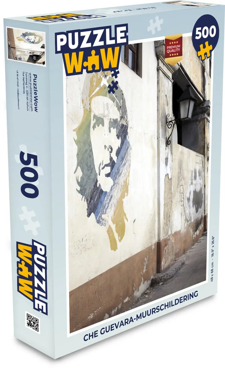 PuzzleWow Che Guevara Legpuzzel 500 Stuks - Multicolor