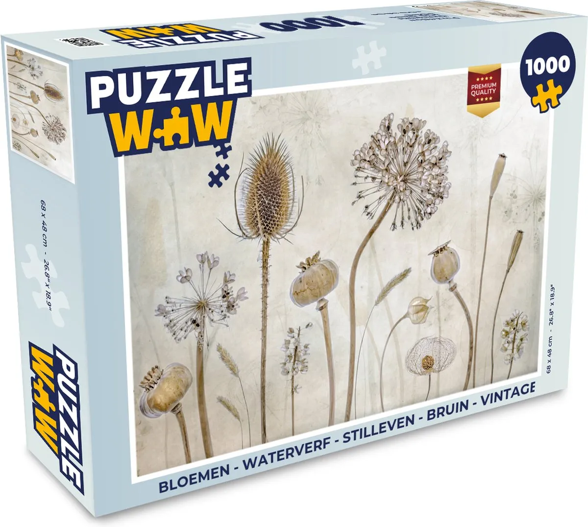 PuzzleWow Bloemen Stilleven Legpuzzel 1000 Stuks