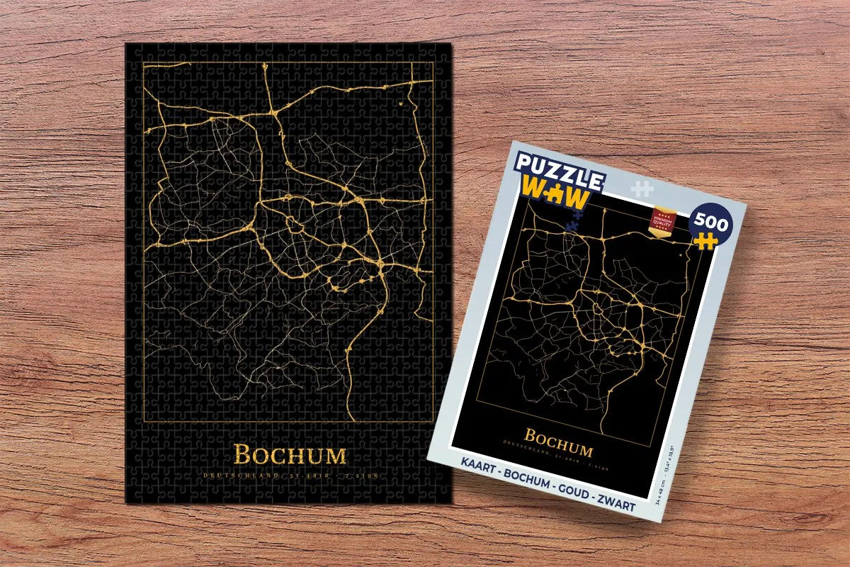 PuzzleWow Bochum Legpuzzel 500 Stuks - Multicolor