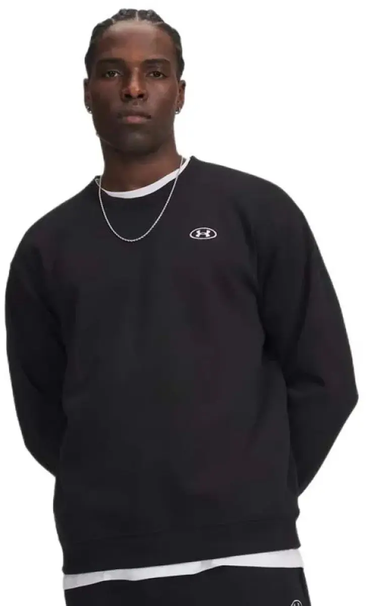 Under Armour Rival Sweater Heren M - Zwart/Wit - afbeelding 6 van 6