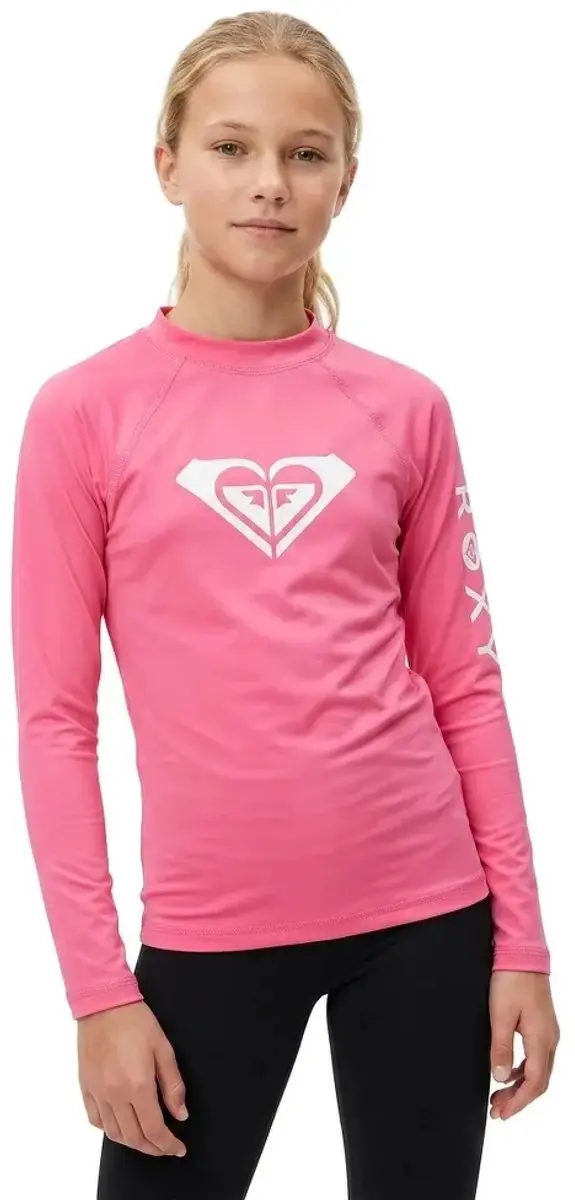 Roxy Whole Hearted Rash Guard Lange Mouwen - 12 Jaar - Roze