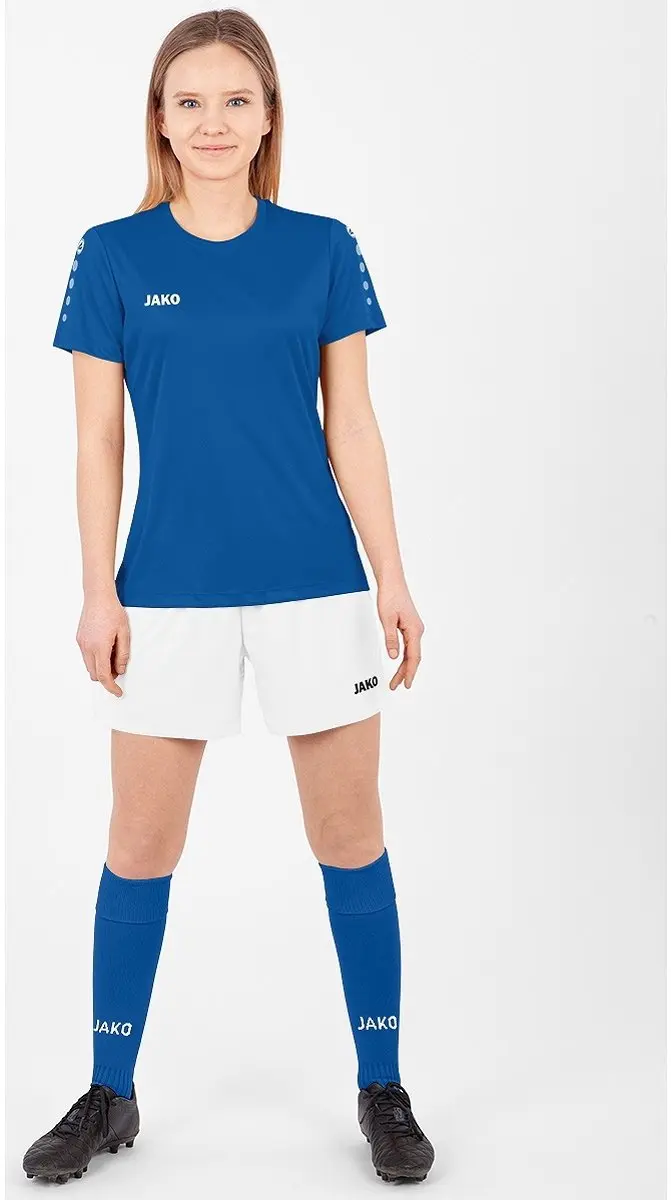 JAKO Team Shirt Dames L - Blauw/Wit - afbeelding 6 van 6