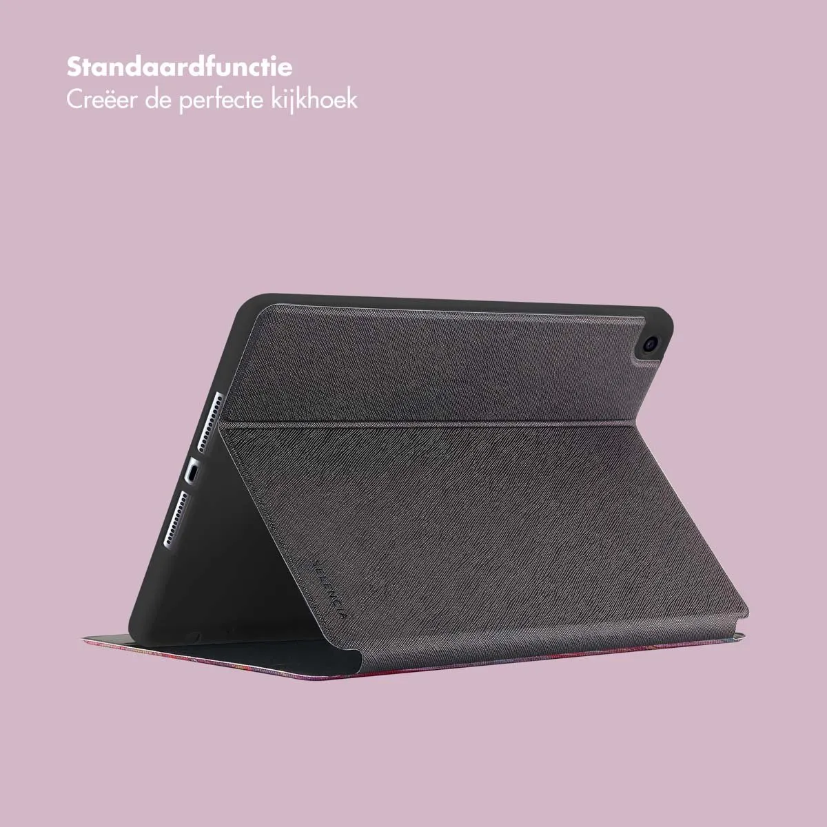 Selencia Tablethoes SH00077577 - Apple iPad 10.2" Marble Plum - afbeelding 6 van 6
